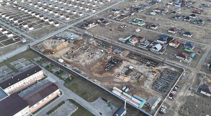 В жилом массиве «Ынтымак» началось строительство пяти новых многоквартирных домов