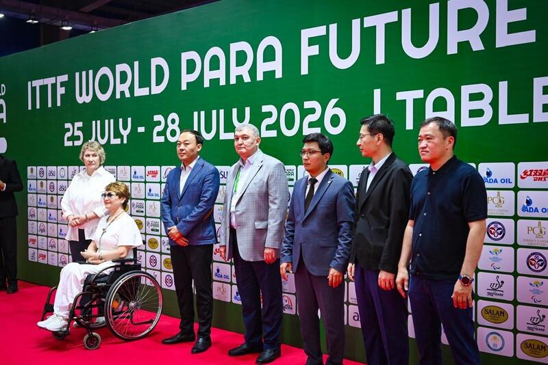 В Актобе состоялось торжественное открытие международного турнира ITTF World Para Future Aktobe 2026