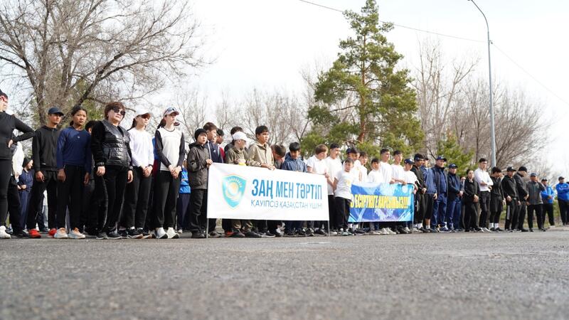 В Талдыкоргане организован массовый забег под девизом «Спорт есірткіге қарсы»