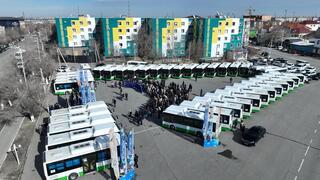 В Кызылорду доставили еще 70 автобусов