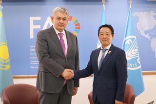 Глава МИД Казахстана провёл встречу с Генеральным директором ФАО и принял участие в открытии комнаты «Казахстан»