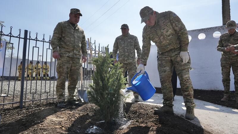 Глава МЧС открыл новый добровольный противопожарный пункт в селе Актерек