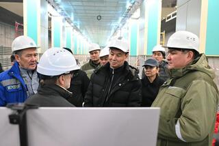 Дархан Сатыбалды ознакомился с ходом строительства новой станции метро «Калкаман»
