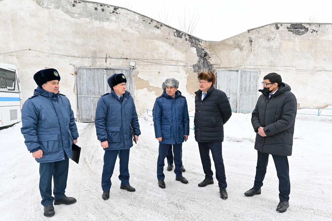 Аким области посетил объекты Департамента полиции