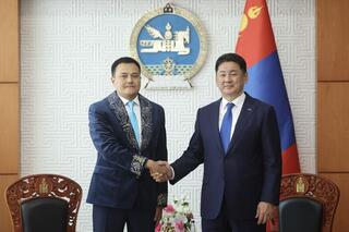 Посол Казахстана вручил верительные грамоты Президенту Монголии