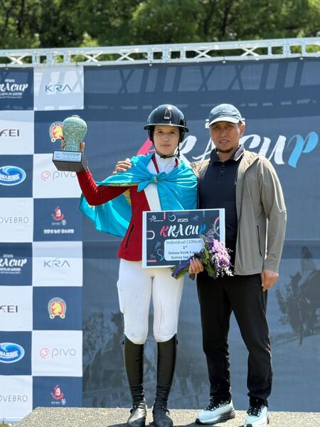 Спортсменка из Астаны завоевала золотую медаль на Международном Кубке по конному спорту