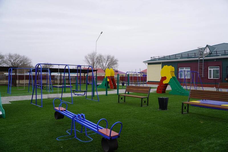 В пострадавшем от паводка селе построили новый детский сад на 100 мест