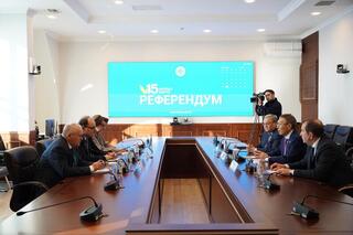 В ЦКР состоялась встреча с руководством Миссии наблюдателей от СНГ на референдуме