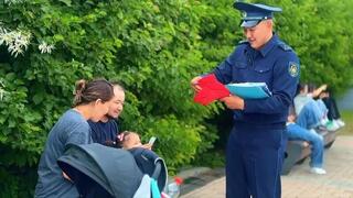 Акцию по безопасности дорожного движения для детей и родителей провели в Астане