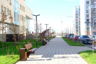 Общественное пространство с игровыми зонами построили в Наурызбайском районе Алматы