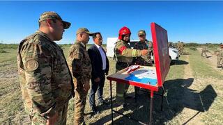 В Кызылординской области проведено совместное тактическое учение по предупреждению природных пожаров