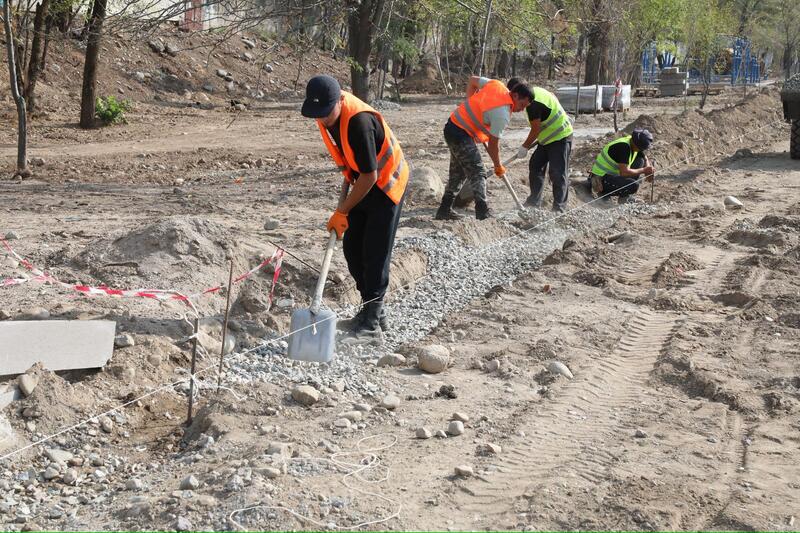 В Алматы продолжается реконструкция русла реки Үлкен Алматы