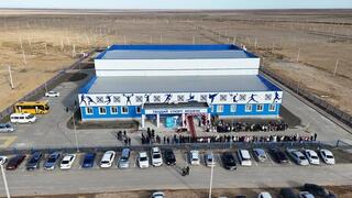 В Махамбетском районе открыт новый спортивный комплекс