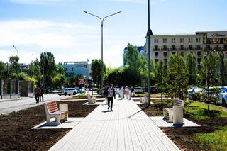 В Астане открылась Аллея Конституции