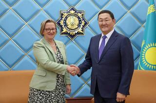 О встрече с Чрезвычайным и Полномочным Послом Соединенного Королевства Великобритании и Северной Ирландии в Казахстане Салли Аксуорси