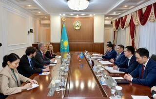 Аким области принял Чрезвычайного и Полномочного Посла США в Казахстане Дэниеля Розенблюм