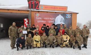 В Казахстане в сельской местности открыт 108-й добровольный пожарный пункт