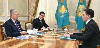 Глава государства принял председателя Агентства по стратегическому планированию и реформам Жандоса Шаймарданова