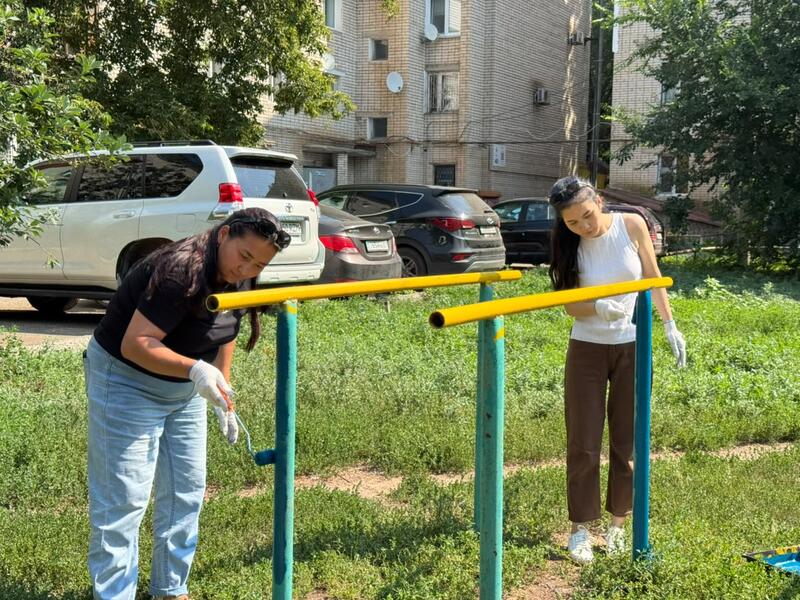 В Уральске продолжается акция «50 новых дворов»: чистая среда — общая ответственность
