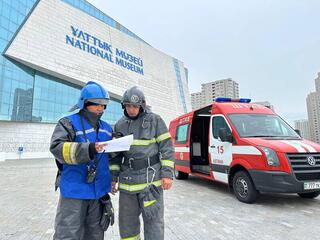 В столице ликвидирован условный пожар в здании Национального музея