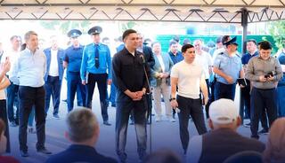 АКИМ ГОРОДА ПРОВЁЛ ВЫЕЗДНУЮ ВСТРЕЧУ С ЖИТЕЛЯМИ КАРАТАУСКОГО РАЙОНА
