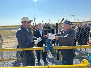 В село Хазретовка пришел голубой газ