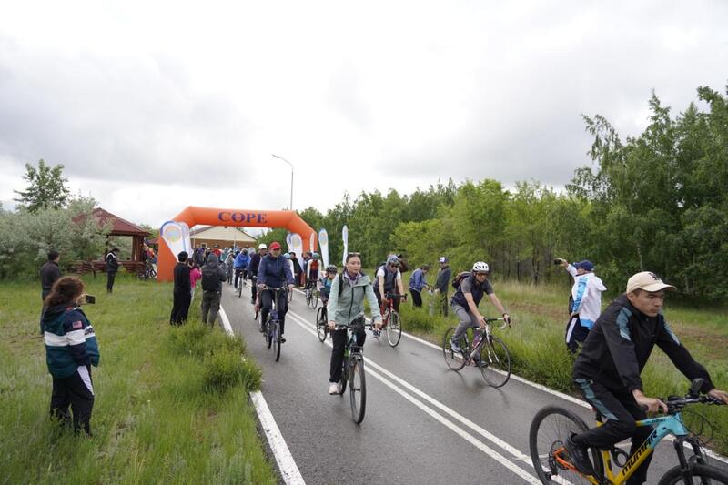 «Астана - город без наркотиков»: в столице прошел массовый велопробег