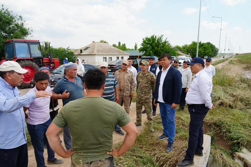 В ТУРКЕСТАНСКОЙ ОБЛАСТИ СИТУАЦИЯ ПОСЛЕ ПРОЛИВНЫХ ДОЖДЕЙ НАХОДИТСЯ НА КОНТРОЛЕ