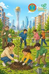 Экоакции по благоустройству и посадке деревьев пройдут в Астане 18 апреля