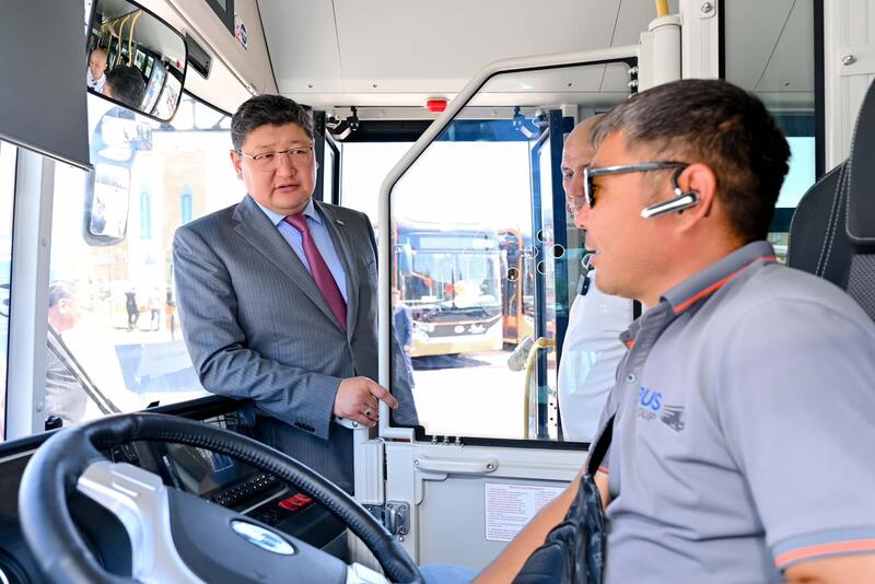 Автопарк общественного транспорта Семея впервые пополнился 15 новыми электробусами