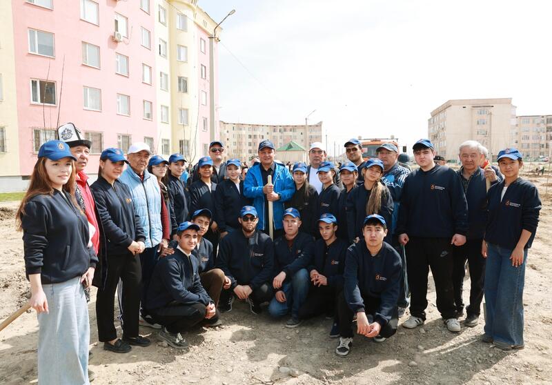 «Таза Қазақстан»: в Жамбылской области высадили свыше 9 тысяч деревьев