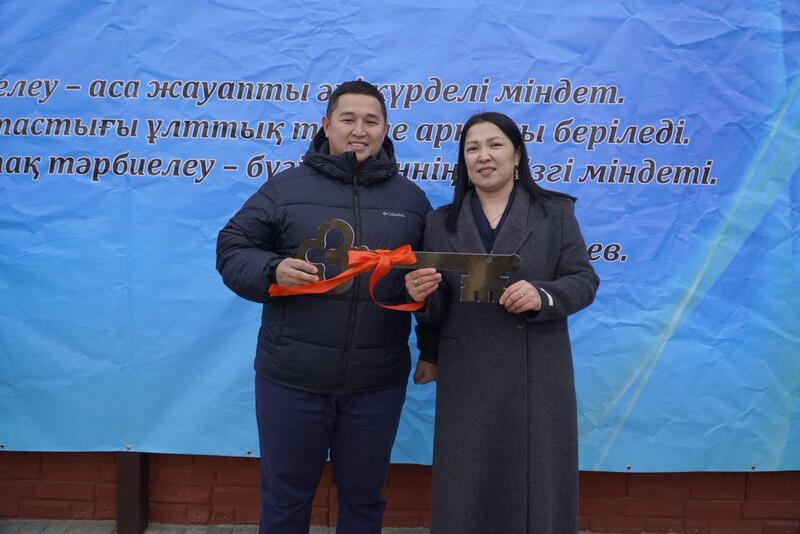 В пострадавшем от паводка селе построили новый детский сад на 100 мест