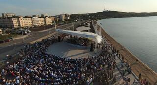 Оркестр имени Курмангазы выступил на новой сцене в Кокшетау