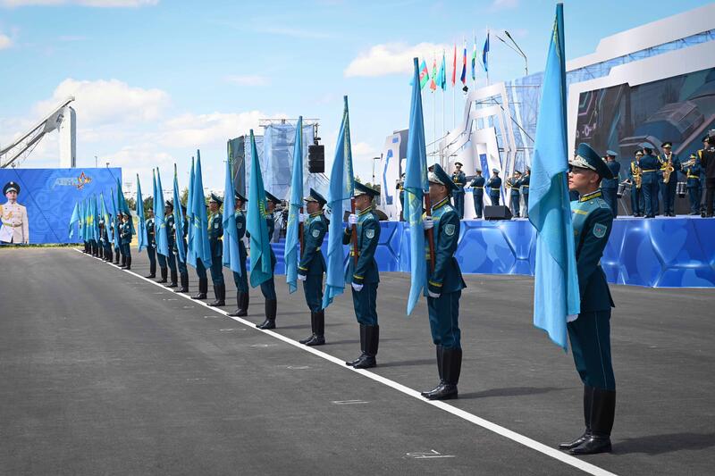 Глава государства выступил на ХІI международном военно-патриотическом сборе молодежи «Айбын»