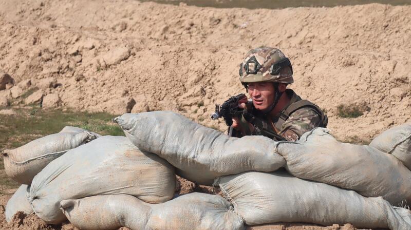 В Туркестанской области на полигоне «Арыс» прошло ротное тактическое учение