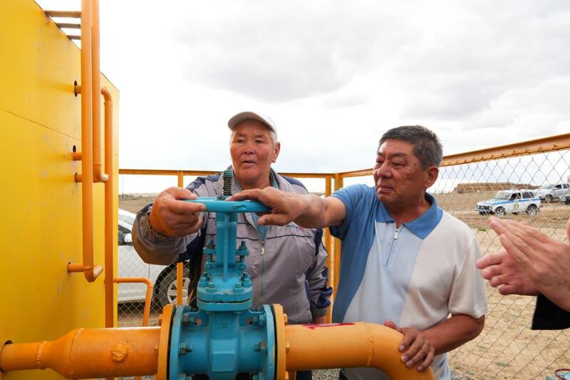 Показатель газификации Мугалжарского района достиг 97%