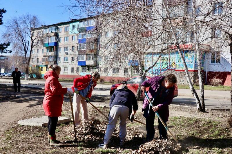 В Рудном прошёл общегородской субботник