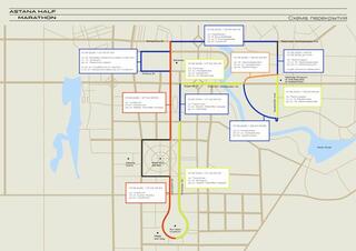 Часть улиц перекроют в столице на время проведения Astana Half Marathon 1 июня
