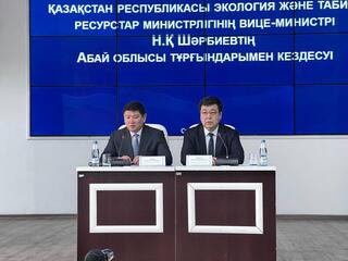 Встреча с населением области Абай