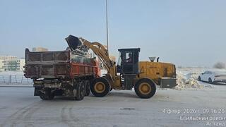 Более 3 тысяч дорожных рабочих и свыше 1 500 единиц спецтехники задействовано в уборке снега в Астане