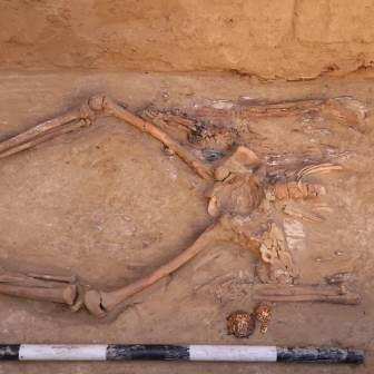 Вблизи Талдыкорана, в могильнике Дауылбай археологами КазНУ им. аль-Фараби проведены исследования