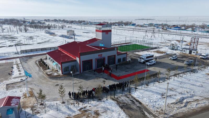 Глава МЧС открыл новую пожарную часть в Байганинском районе.