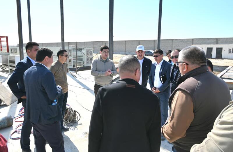 ТУРКЕСТАН: В ЖЕТЫСАЙСКОМ РАЙОНЕ НАЧАЛОСЬ СТРОИТЕЛЬСТВО СОВРЕМЕННОГО ЗАВОДА