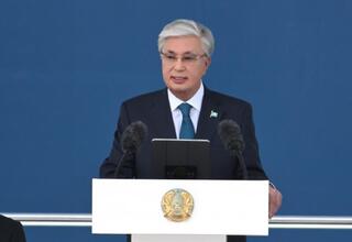 Выступление Президента – Верховного Главнокомандующего Вооруженными Силами Казахстана на военном параде в честь 80-летия Великой Победы