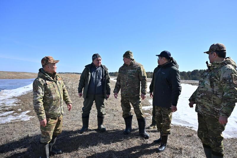 Фактов подтопления жилых домов не зафиксировано: аким области посетил село Бозтал