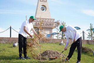 ТУРКЕСТАН: ОКОЛО ВОСЬМИ ТЫСЯЧ САЖЕНЦЕВ ВЫСАДИЛИ В КАЗЫГУРТСКОМ РАЙОНЕ В РАМКАХ ПРОЕКТА «ТАЗА ҚАЗАҚСТАН»