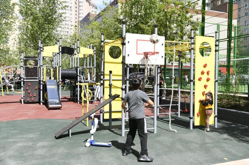 Новое дворовое пространство открыли в столичном районе Байконыр