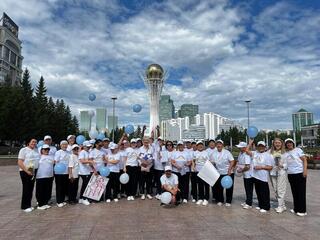 Полугодовой курс казахской гимнастики «Айкүне» завершили столичные пенсионеры
