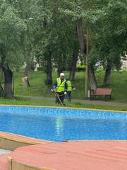 На Комендантке ведутся работы по благоустройству