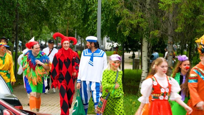 В Астане прошел парад клоунов с участием артистов из разных стран